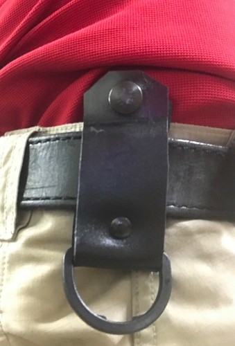 Boltaron Tuckable IWB Gun Holster Forward Cant with Leather Belt Loop - Picture 7 of 9