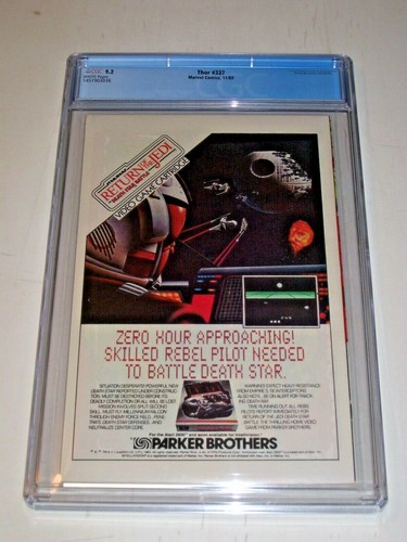 Thor #337 CGC 9,2 páginas blancas Marvel primera impresión 1er billete de rayos beta - Imagen 2 de 3