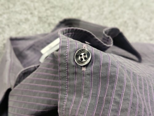 Vintage Versace Collection Light purple premium striped buttons shirt - Picture 14 of 19