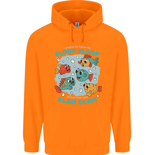 Bloop Funny Fishing Fisherman Childrens Kids Hoodie - Picture 4 of 85