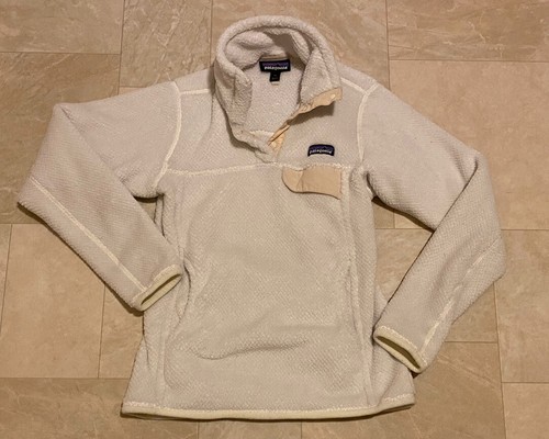 Patagonia Woman’s Cream Ivory Snap T Fleece Sz XS