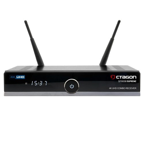 Combo receptor Octagon SF8008 V3 Supreme 4K DVB-S2X y C/T2 Linux M.2 WiFi - Imagen 2 de 8