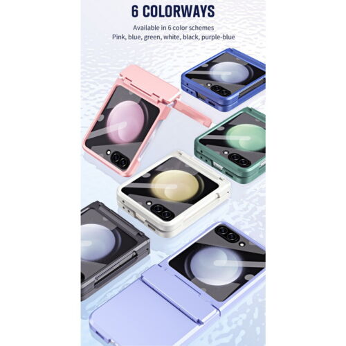 Per Samsung Galaxy Z Flip5 custodia vetro temperato protezione cerniera antiurto - Foto 3 di 15