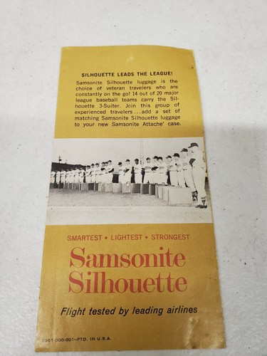 Vintage 60er Samsonite Koffer Silhouette Werbung (bb4) - Bild 3 von 3
