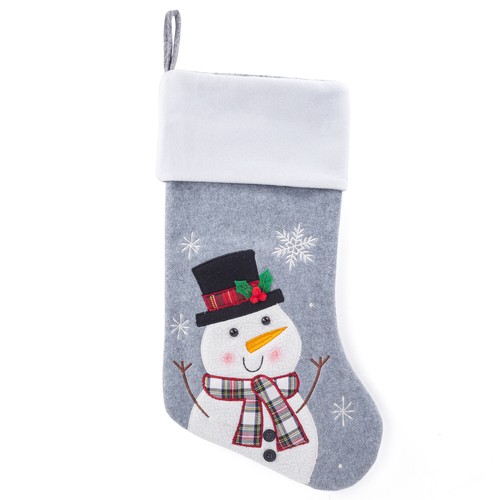Medias grandes de Navidad de 18,8" - Decoración clásica de Navidad de Papá Noel, muñeco de nieve y reno - Imagen 15 de 18