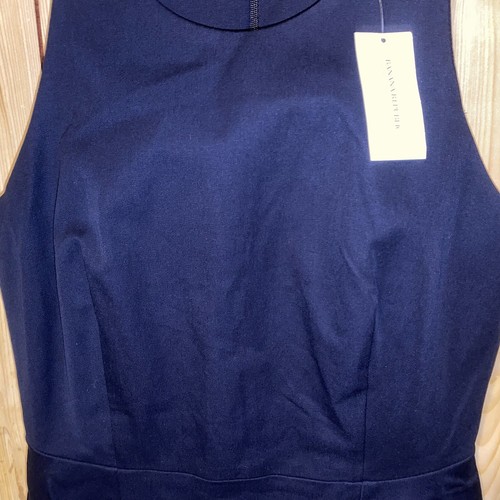 Nuevo con etiquetas Vestido Vaina Banana Republic Para Mujer 6 Azul Marino Bi-Elástico Lateral Peplum 585385 - Imagen 2 de 9