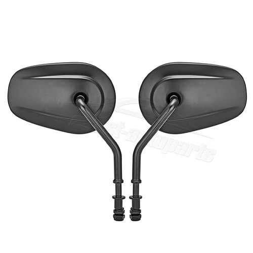 Black Rear View Mirrors Fit For Harley Davidson Touring Road King