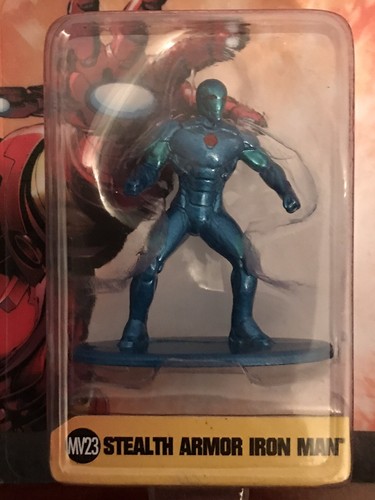 Stealth Armor Iron Man Nano Metalfigs Marvel Avengers Die Cast Mini Miniature - Picture 2 of 3