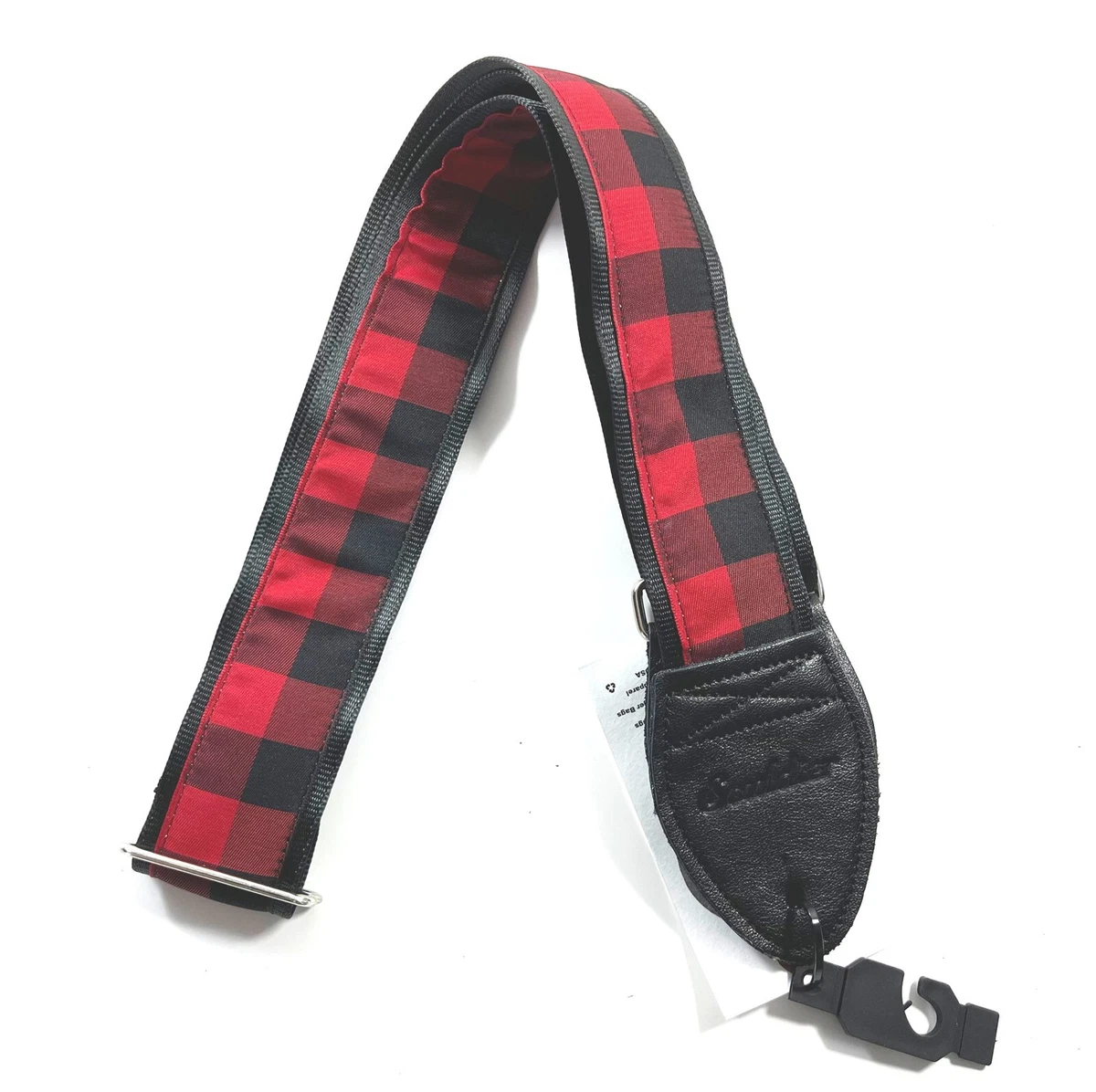 Souldier Guitar Strap soldier Buffalo Plaid Tartan Bolt Handmade