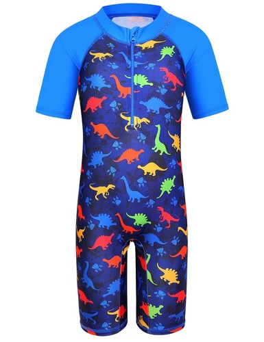 Swimwear (UPF50+)One Piece Boy Children Bathing Suits Swimming Suit 3-10 Years - Picture 10 of 30