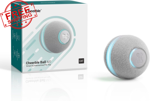 Juguete interactivo inteligente alegre para gatos, bola rodante rebotante móvil automático para I - Imagen 12 de 12