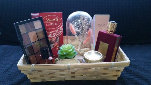Haz tu propia cesta de lujo set de regalo kit Navidad hágalo usted mismo cesta + arco - Imagen 10 de 13
