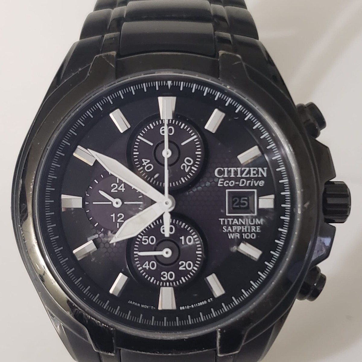 B612-S078342 CITIZEN ECO-DRIVE SAPPHIRE CRYSTAL TITANIUM CASE MEN'S WATCH JC3-14 B612-S078342 CITIZEN ECO-DRIVE SAPPHIRE CRYSTAL TITANIUM CASE MEN'S WATCH JC3-14