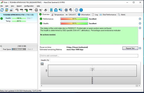 Dell 2WVYG 1.92TB 12G 2.5" SAS Mixed Use SSD KPM5XVUG1T92 02WVYG - Picture 3 of 3
