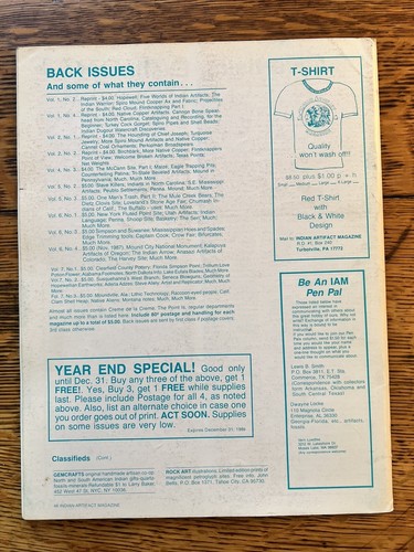 Indian Artifact Magazine Vol 7 No. 4 Oct. - Dec. 1988 - Moundville Experience - Bild 7 von 7