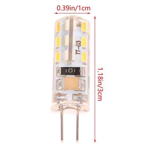 1 Stück G4 LED-Birne 1,5 W AC220V Kronleuchterlicht 3014SMD Sparen Mini Silikon - Picture 3 of 11