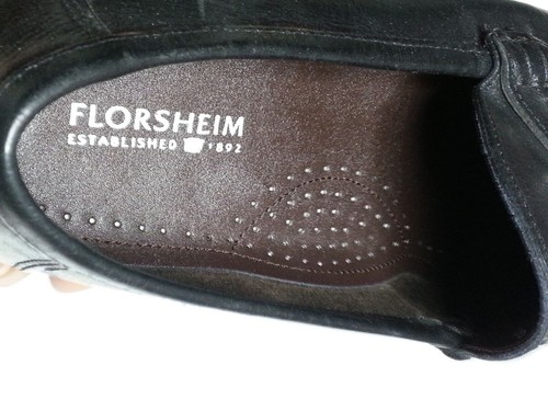 Florsheim Men Penny Loafers Shoes Leather Black Size 8.5 Lightweight - Picture 3 of 19