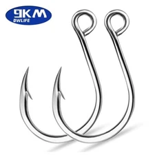 25~50Pcs Inline Fishing Hooks For Lures 18mm~35mm High Carbon Steel Single Hooks