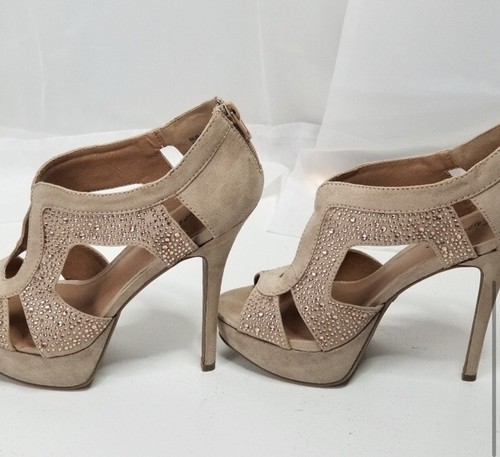 Zigi Soho Silvy Faux Suede Platform Embellished Glitter Party Disco Heels 8 $189 - Picture 2 of 20