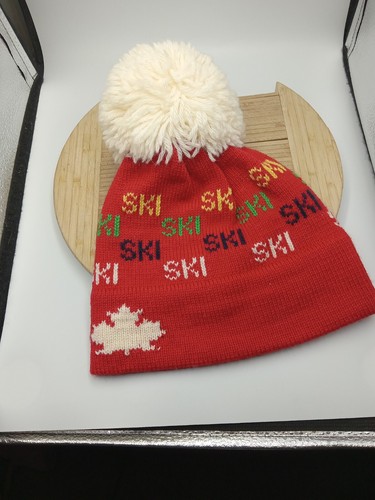 Vintage Canadian Winter Cap, Murray Merkley, 100% Virgin Wool Hat One Size Small - Bild 8 von 16