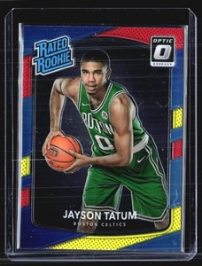 2017-18 Donruss Optic Jayson Tatum Red Yellow Rated Rookie #198