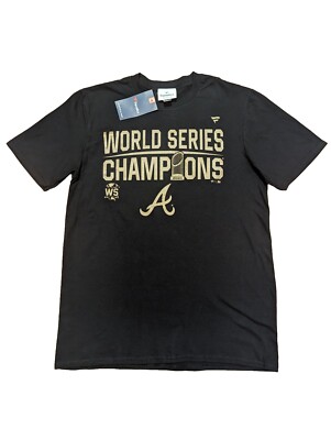 MLB - レア【Fanatics】BRAVES 2021 WS CHAMPIONS TEE NWT Atlanta Braves 2021 Fanatics World Series Champions T