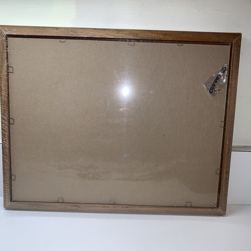 Set Of 2 Vintage Solid Oak Wood Wall Glass Frame 10”x 13” Made In USA & Hardware - Picture 7 of 14