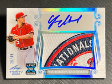 2023 Leaf Trinity AWESOME !! WORN PATCH ROOKIE AUTO Yohandy Morales 26/49