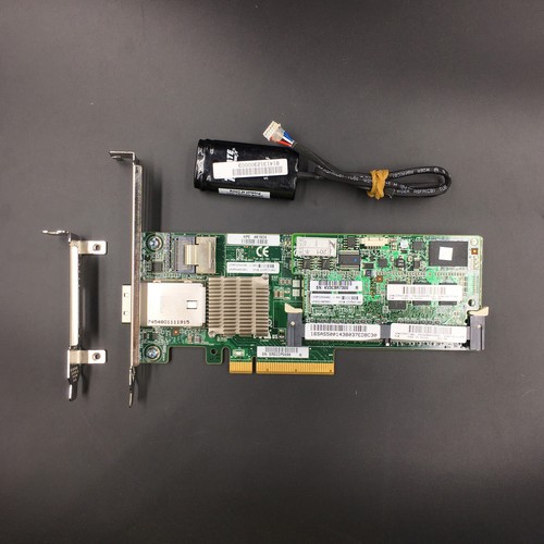 HP Smart Array P222 6GB/s 512MB Cache PCIe SAS Controller 633537-001 + Battery - Picture 2 of 5