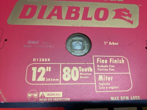 Diablo D1280X Fine Finish 12" 80T Saw Blade Open Box - Picture 3 of 4