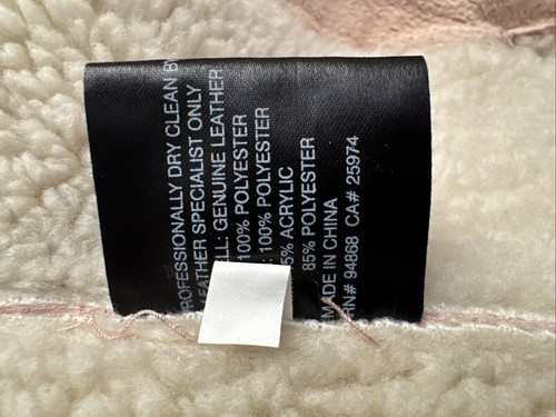 Collection Vintage 1990’s Floral Embroidered Pink Genuine Suede Leather Jacket - Bild 9 von 10