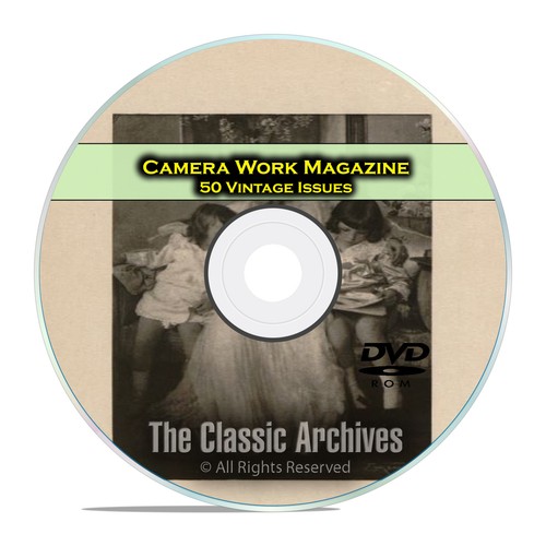 Magazyn Camera Work, 50 czasopism vintage, 1903-1917 klasyczne zdjęcia artystyczne DVD D06 - Zdjęcie 1 z 6