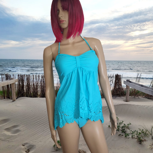 vagantes Neon Tankini Set, Jasenia, Gr 36-44 Cup A-D, Spitze Blau Pink Damen neu - Bild 7 von 13