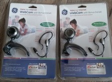 2X GE Webcam with bonus earset voice over Internet with mic included  98650