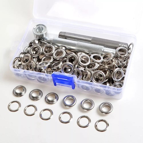 100 x 10 mm Ösenstanze Matrize Werkzeug Leder Handwerk Banner Kit Ösen Ösen Scheibe - Bild 2 von 7