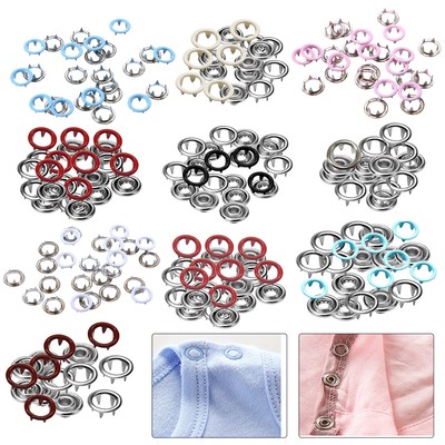 Kids Wear Bibs 9.5mm, 100pcs, Silver Trimming Shop Brass Snap Poppers Fasteners Prong Ring Press Studs for Babygrows Custom Clothing or DIY Projects Kids Wear Bibs 9.5mm, 100pcs, Silver Trimming Shop Brass Snap Poppers Fasteners Prong Ring Press Studs for Babygrows Custom Clothing or DIY Projects