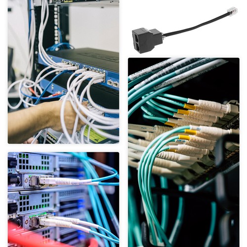 2 Pcs Telephone Adapter Spliter Line Splitter Travel Cable for Telephones - Zdjęcie 7 z 12