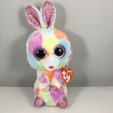 Ty Beanie Boos BLOOMY (Pastel) Easter Bunny Rabbit (6 Inch) MINT WITH MINT TAGS