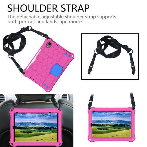 Funda a prueba de golpes para iPad 5to 6to 7mo 8to 9no 10mo 11.ª generación A16 con correa para el hombro - Imagen 31 de 33