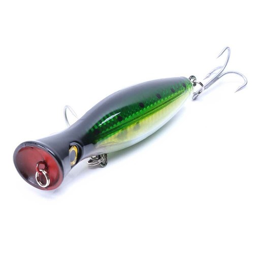 HENGJIA 6pcs/set 13cm*43g Leurre Topwater Popper Poisson Nageur - Photo 9/9
