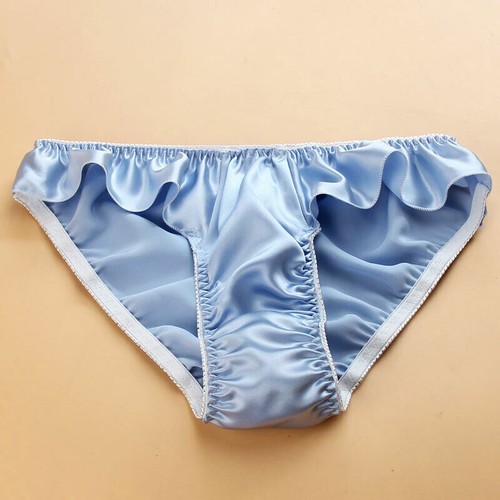 Mutandine donna 100% seta carine vita bassa con volant slip bikini intimo - Foto 10 di 38