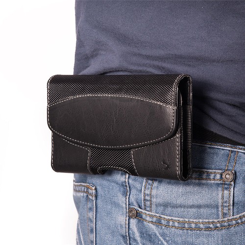 Cell Phone Holster Belt Clip Loop Pouch Nylon w/Card Holder Wallet Case Cover - Picture 3 of 56