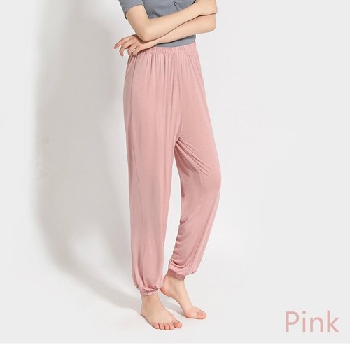 Women Baggy Pants Modal Elastic Trousers Palazzo Pajamas Yoga Loose Casual Soft - Picture 15 of 20