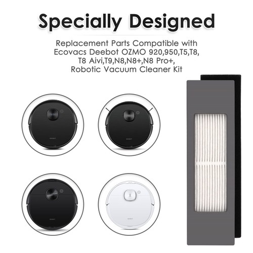 (5 Pieces) HEPA Filter for Robot Vacuum Ecovacs DEEBOT OZMO 920 950 T8 AIVI M... - Picture 6 of 8