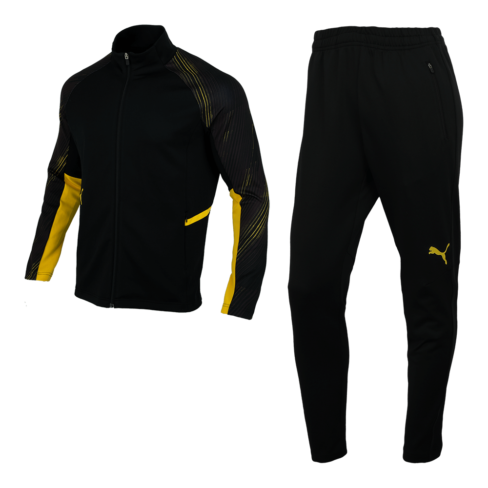 Puma KK Mens knit training suit 1 93224301 Tracksuit Black | eBay