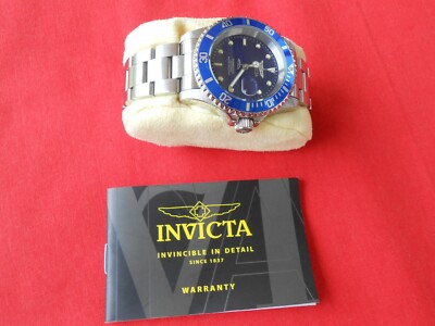 INVICTA PRO DIVER MODEL 26971 SILVER BAND WATCH | eBay