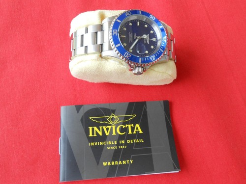 INVICTA PRO DIVER MODEL 26971 SILVER BAND WATCH - Picture 2 of 9