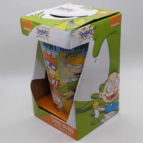 Nickelodeon Rugrats We Want Reptar 16 Oz Collector Drinking Glass in Box New - Picture 4 of 7