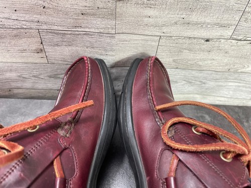 Zapatos Nautica Oxford para Hombres 9 M Quint Cuero Rojo Cómodos Con cordones Sin usar, en caja, Puntera Derby - Imagen 13 de 18