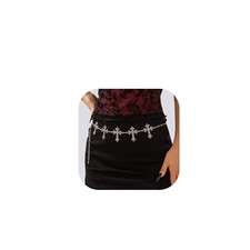 Waist Chain Belt for Women,Silver Cross Pendant Waist Body Chain,35Inch Long ...